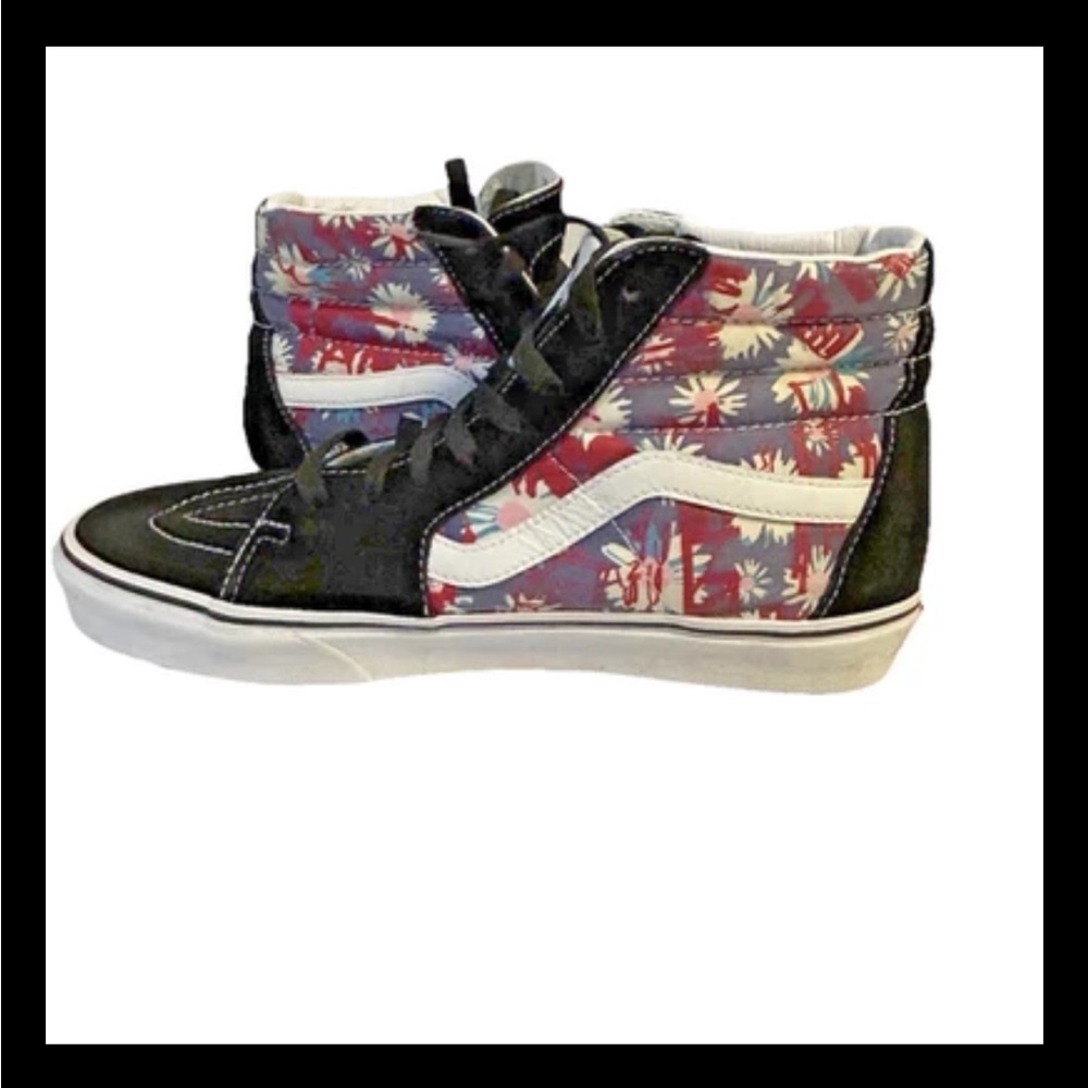 🔥 RARE Vans SK8-Hi (Paradise Floral) Floral Design Men’s Size 10 US / Like New - Picture 4 of 14